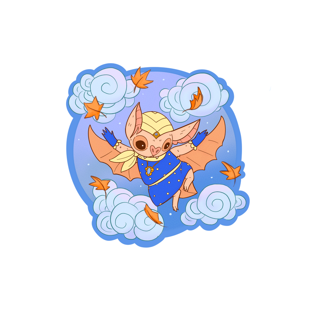 Fancy Bat Big Sticker