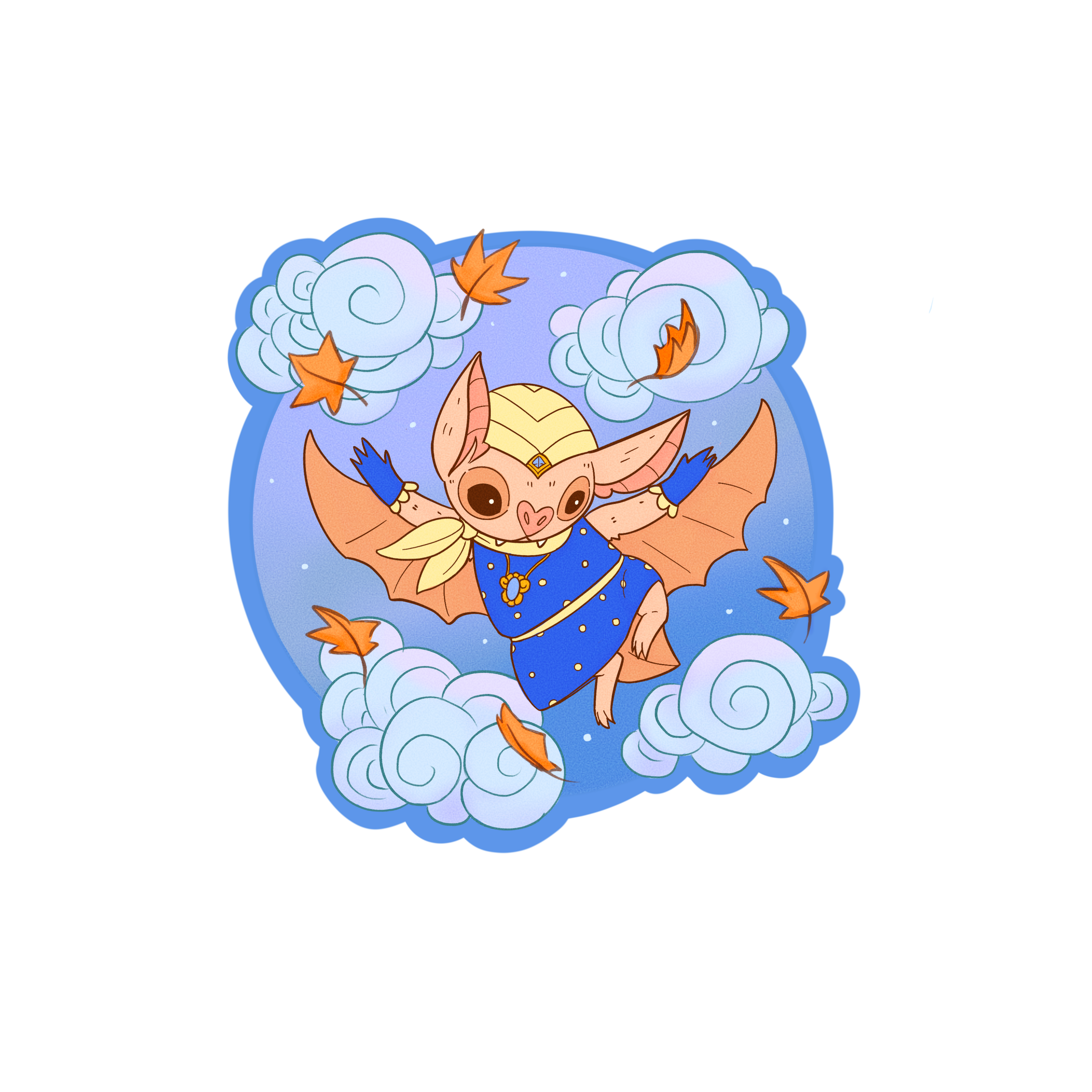 Fancy Bat Big Sticker