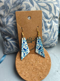 Blue bird earrings (angular)