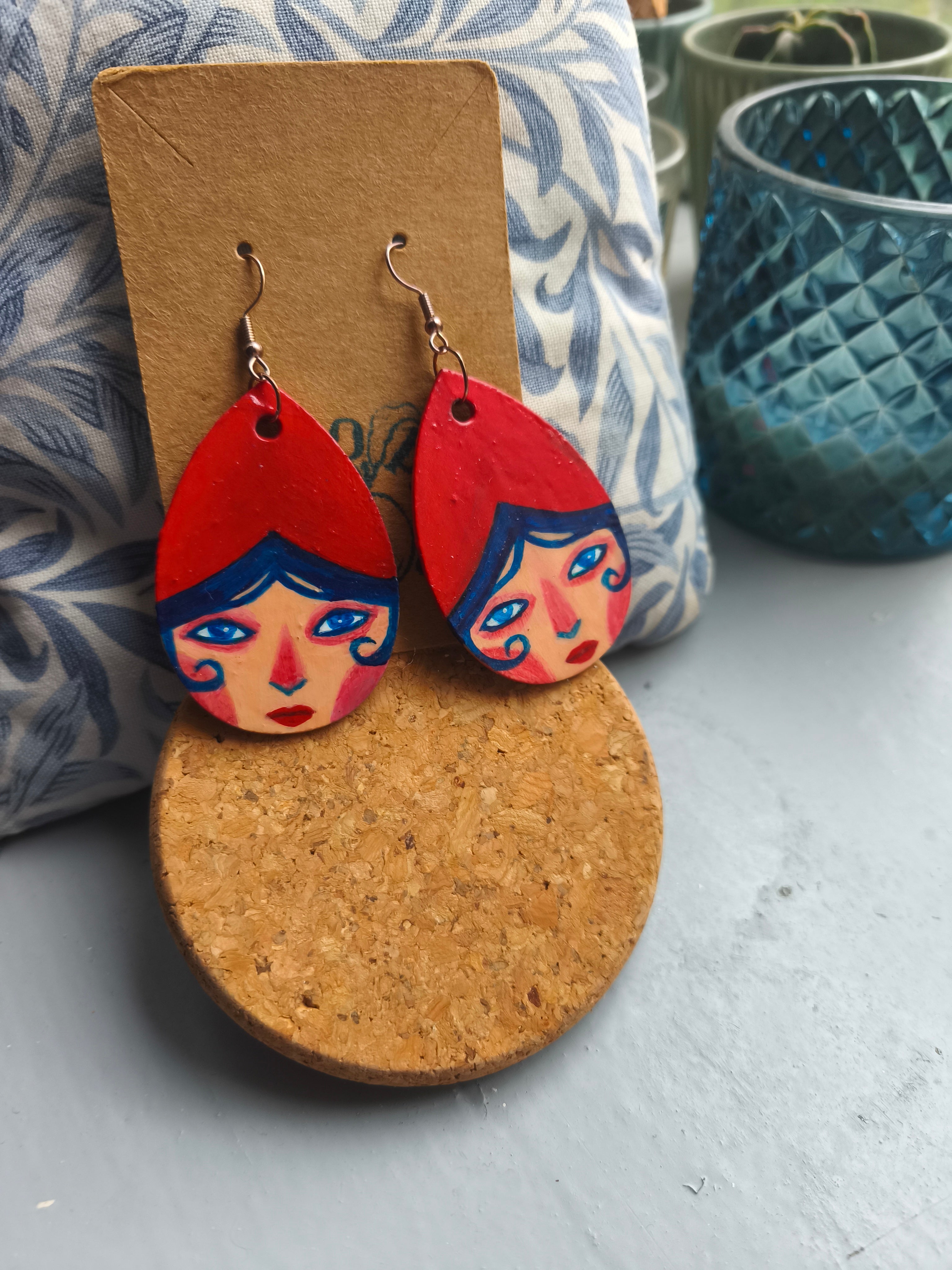 Little Red earrings