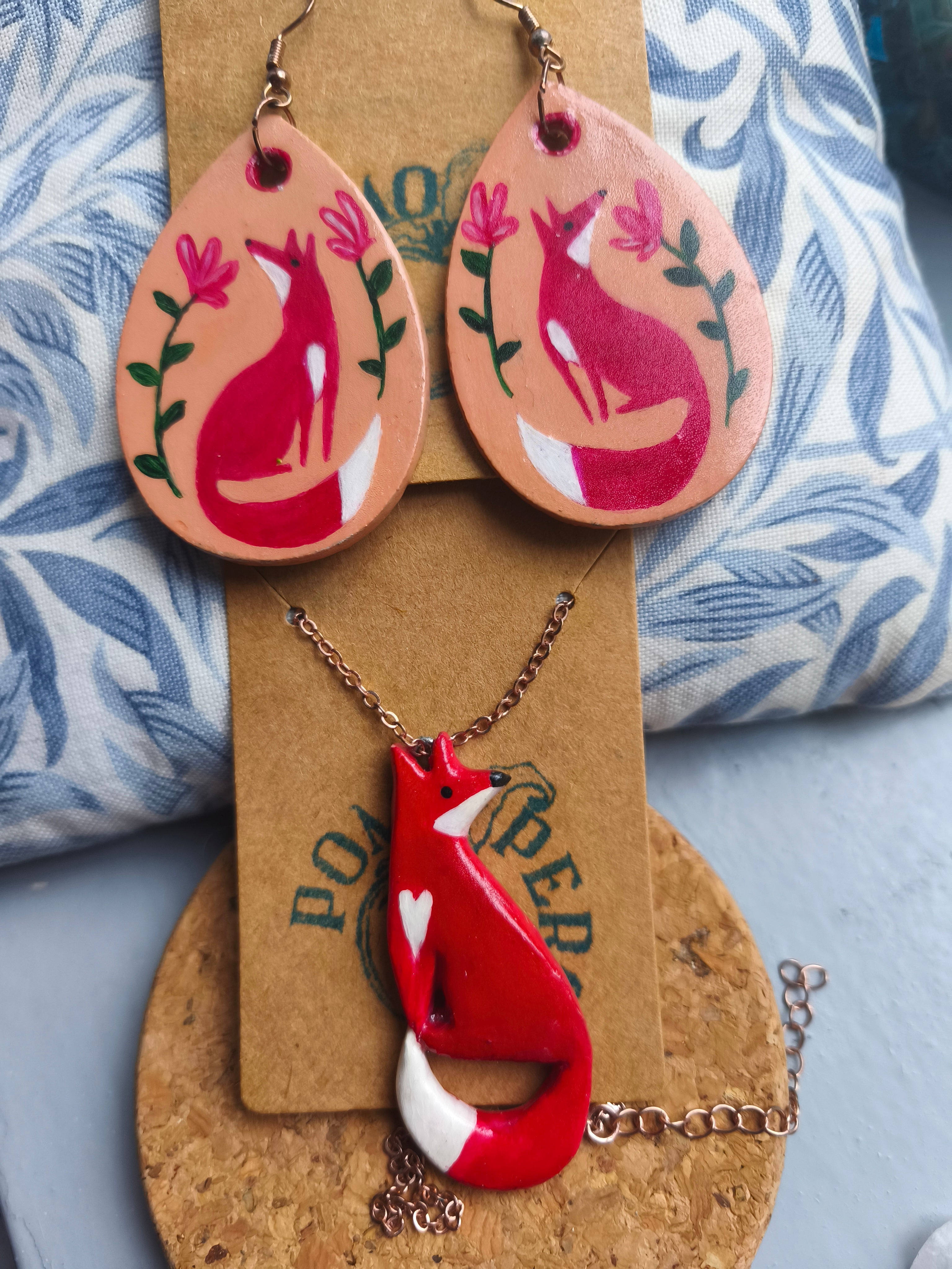 Fox earrings