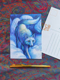 Wolf illustration Postcard