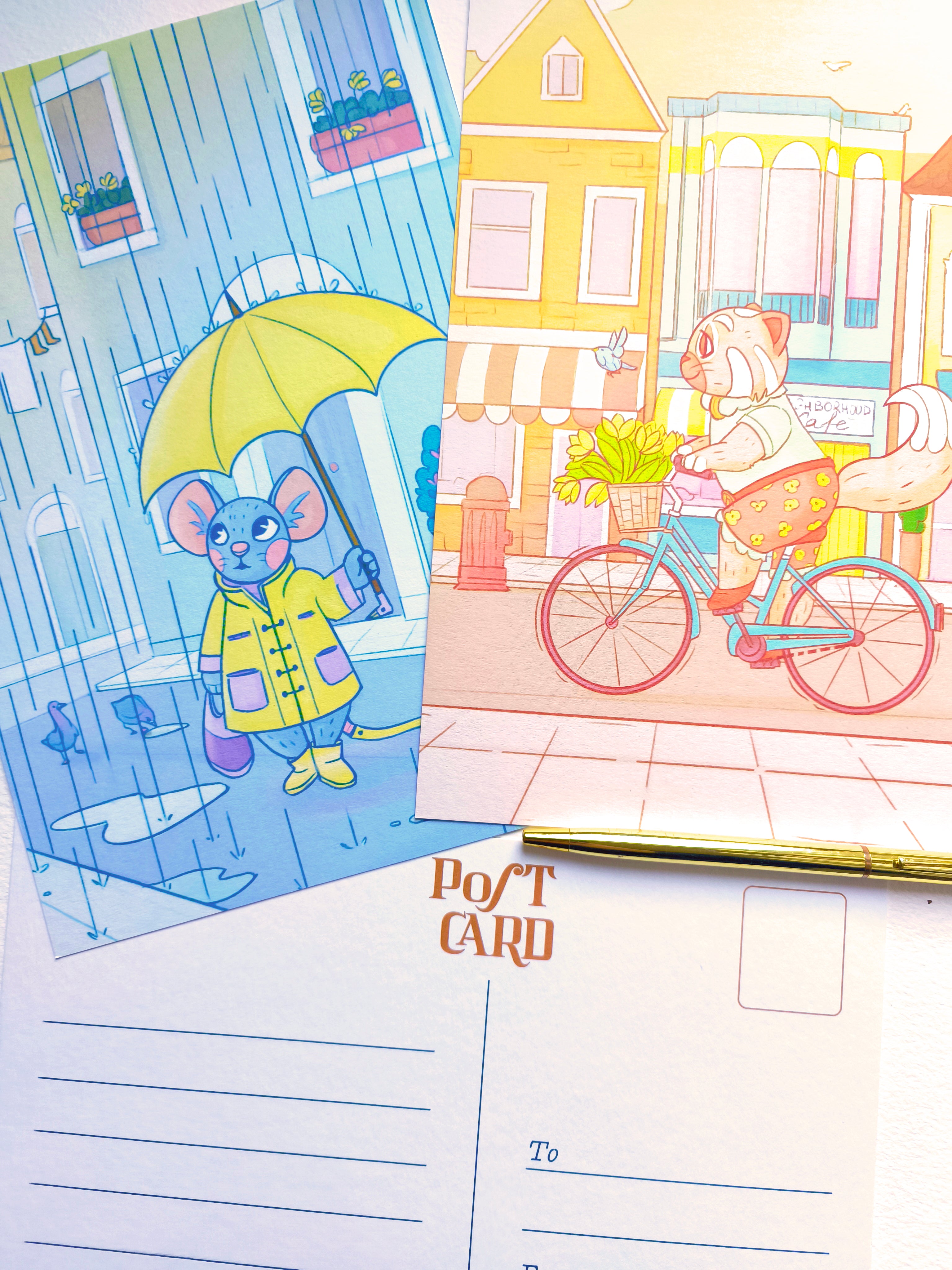 Chacater postcard bundle