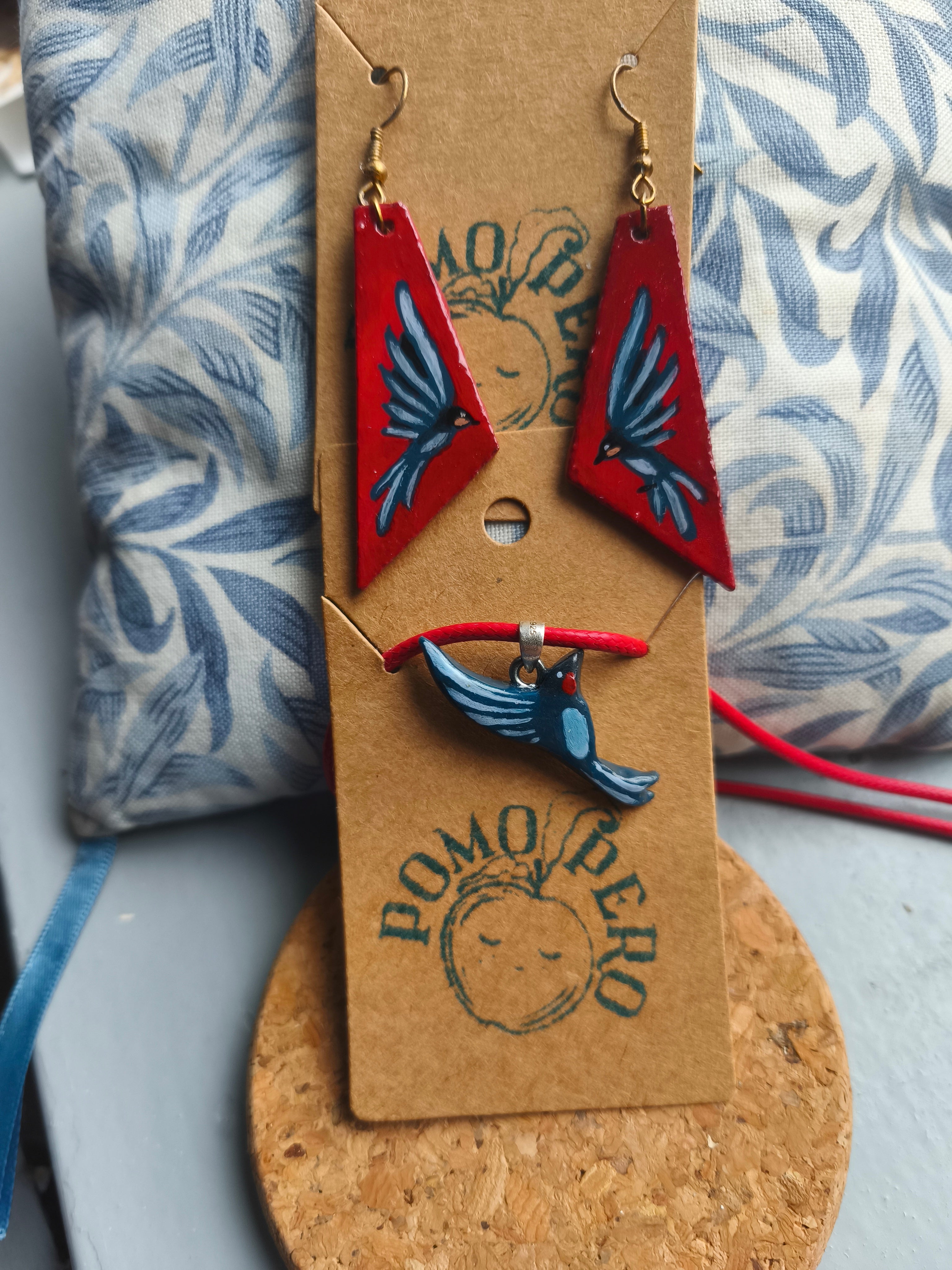 Hand-Painted Jewelry Set