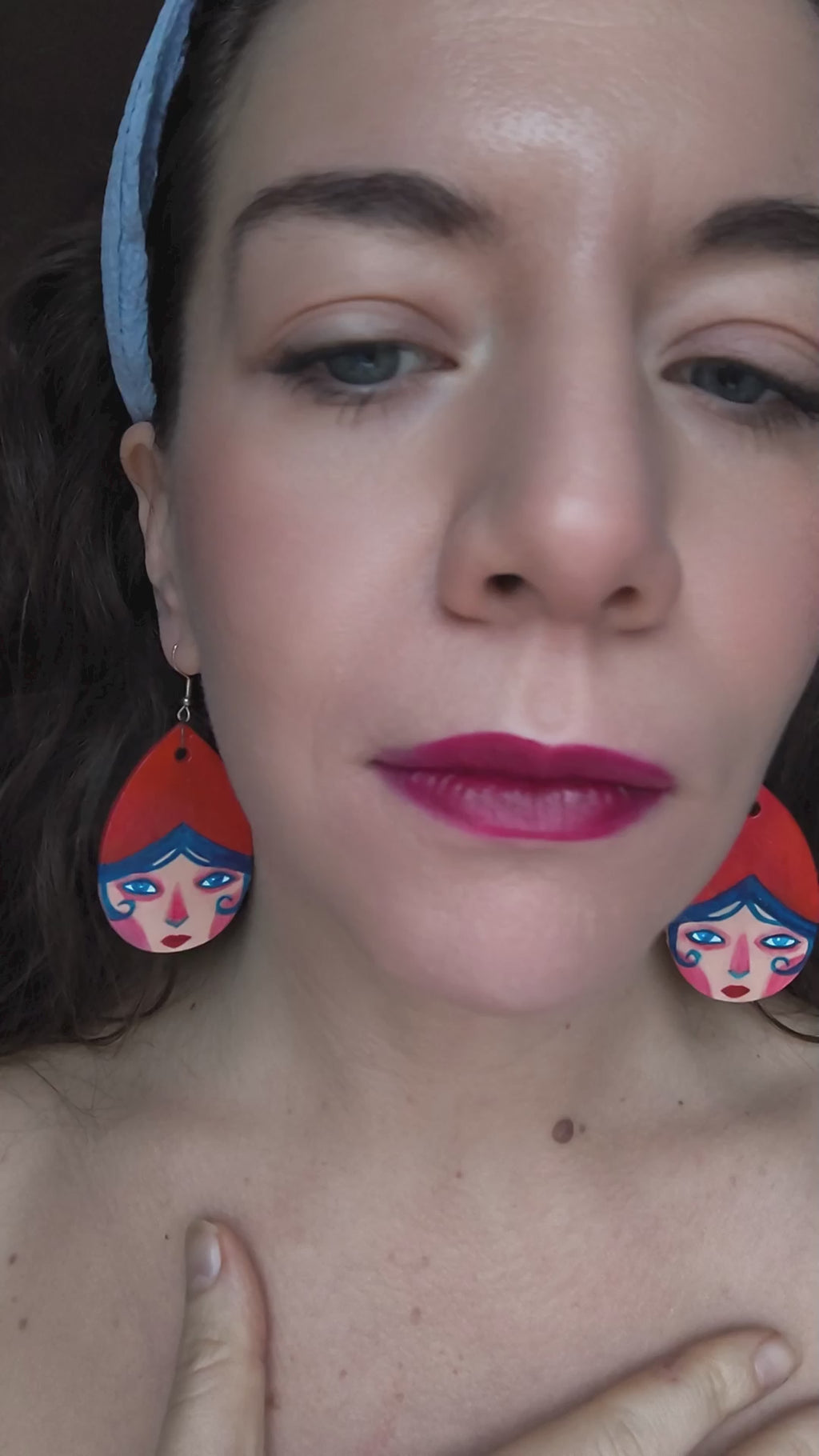 Little Red earrings
