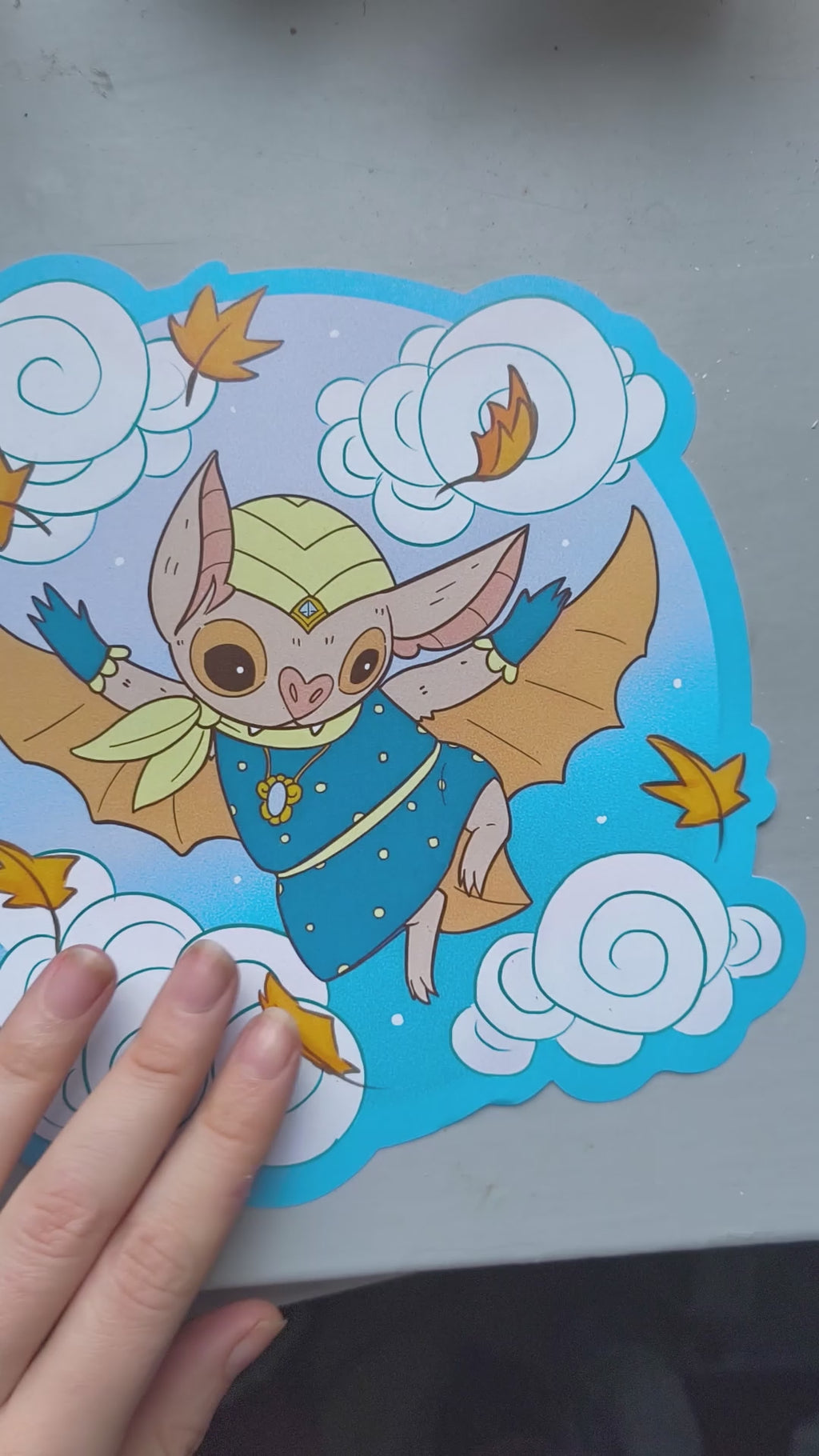 Fancy Bat Big Sticker