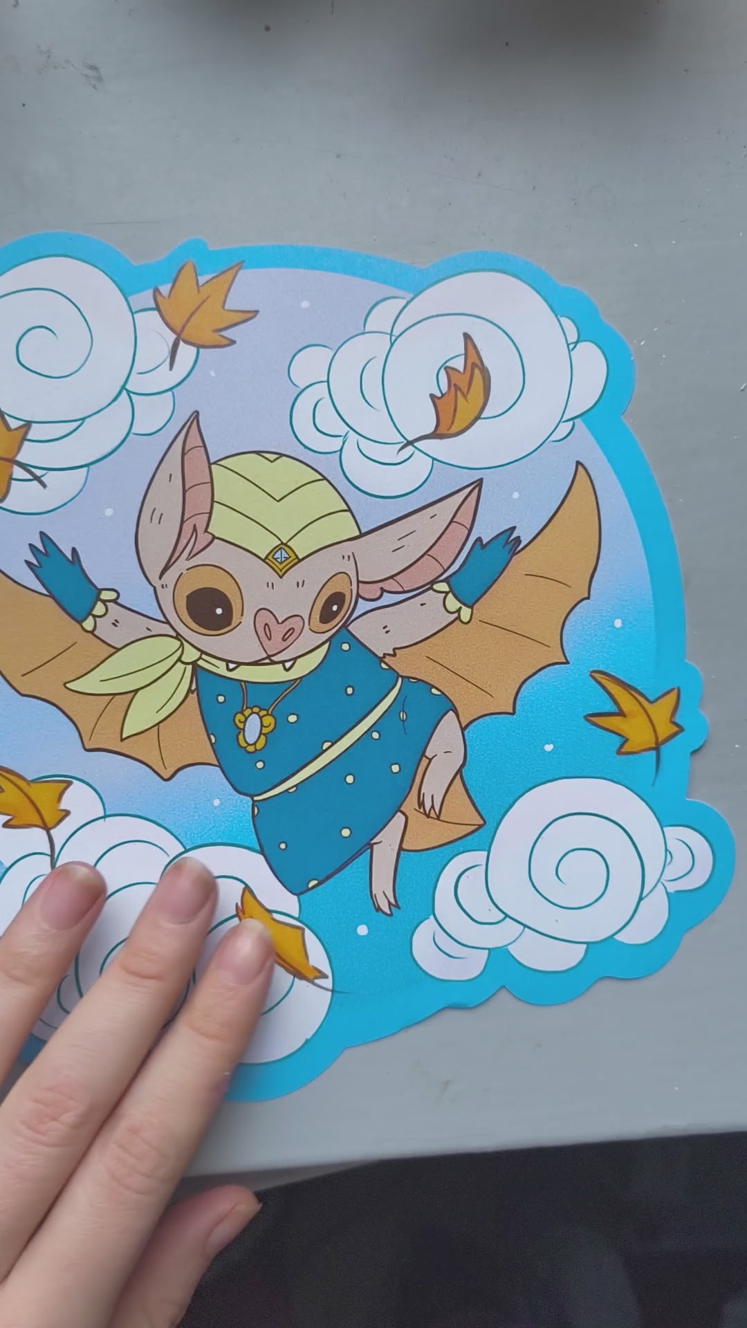 Fancy Bat Big Sticker