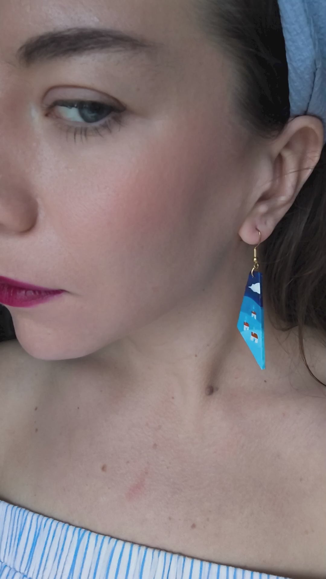 Little houses earrings